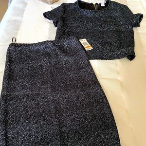 Crop top with matching maxi skirt